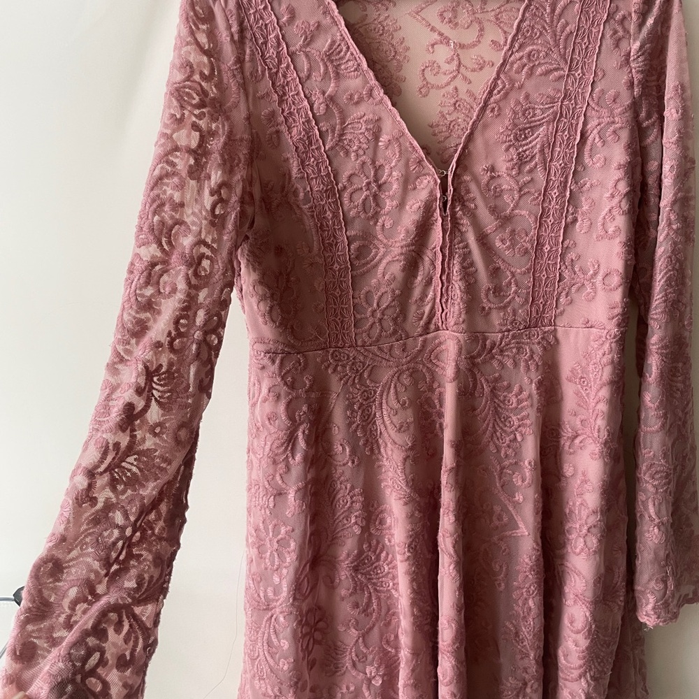 Pink Lace Dress